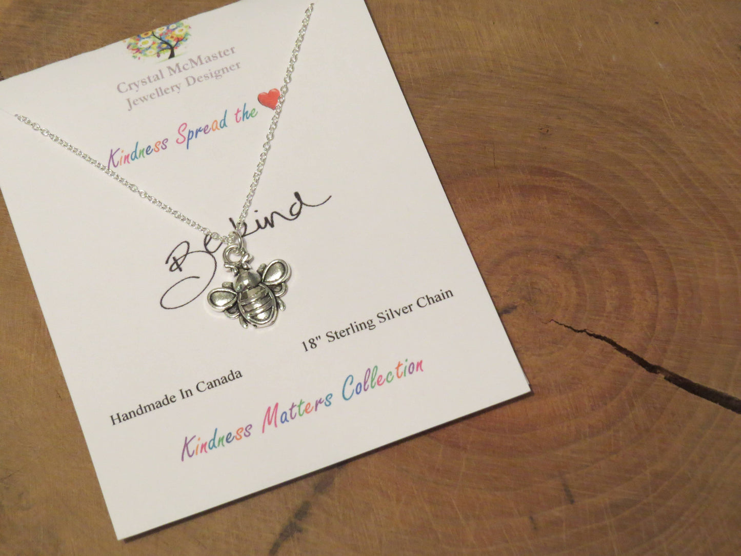 Bee  (Kind) Charm Necklace
