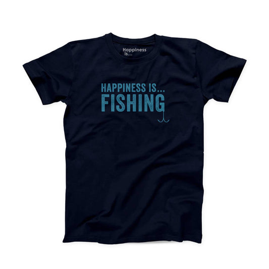 Men's Fishing T-Shirt, Navy