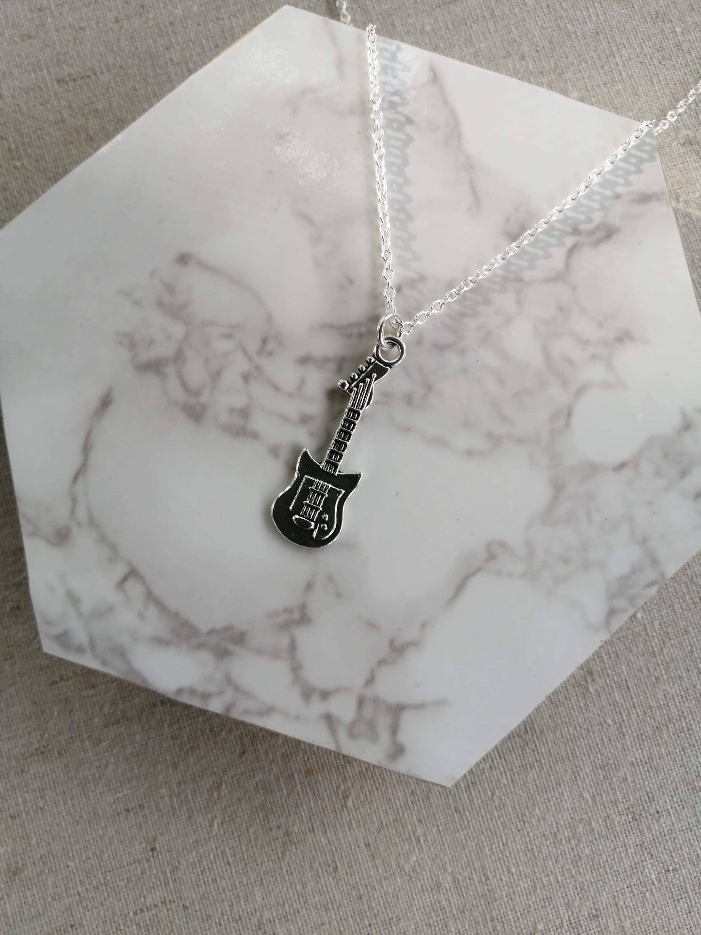 Guitar Music Charm Necklace