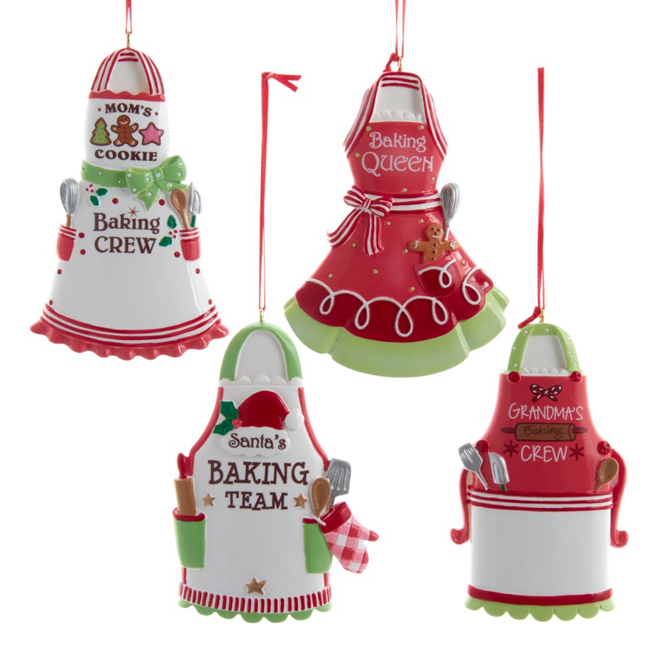 4"RESIN PERSONALIZABLE APRON ORN 4A