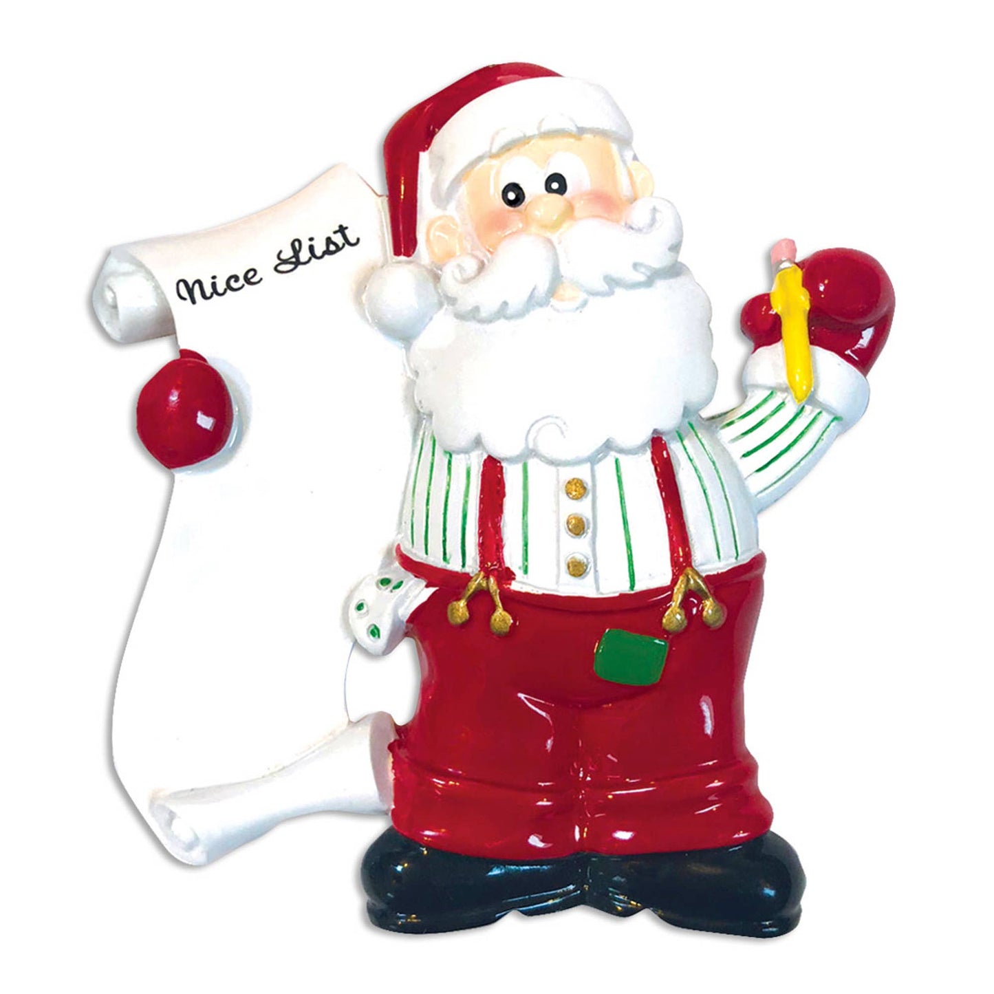 Santa's List Personalized Christmas Ornament