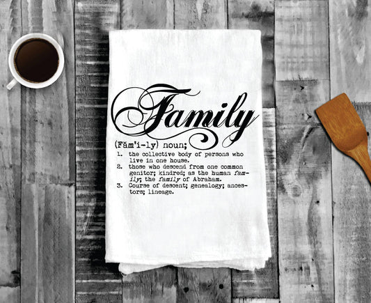 Family Definition, Cotton Tea Towels
