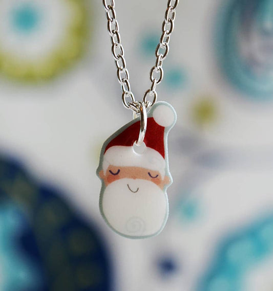 Santa Christmas Necklace