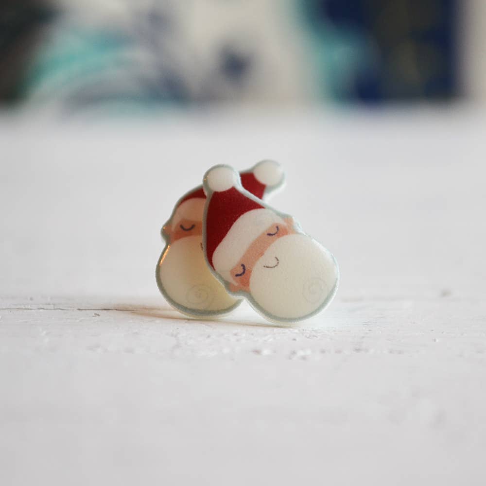 Santa Christmas Earrings