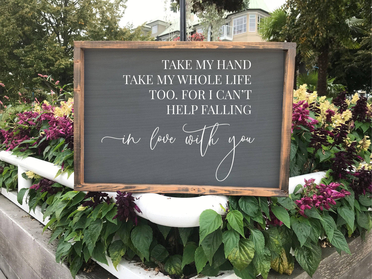 Rustic Wall Sign with Sentiment