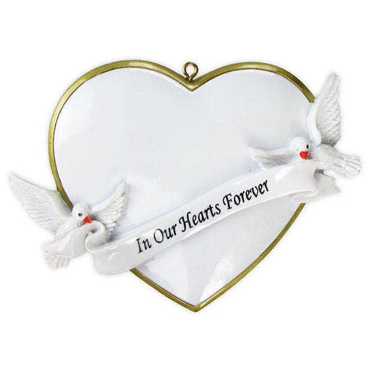 In Our Hearts Forever Personalized Christmas Ornament