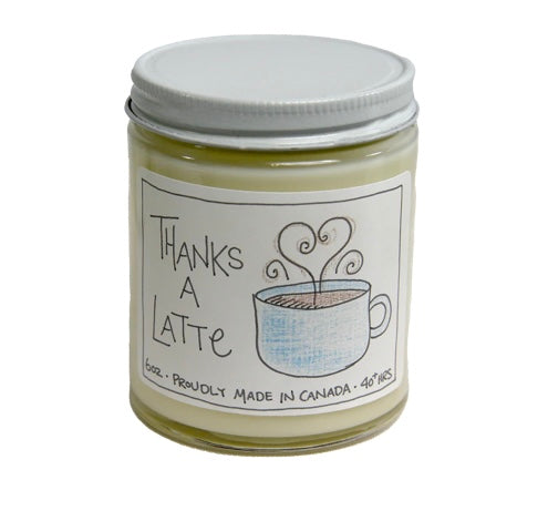 Thanks a Latte, 6 ounce Soy Candle