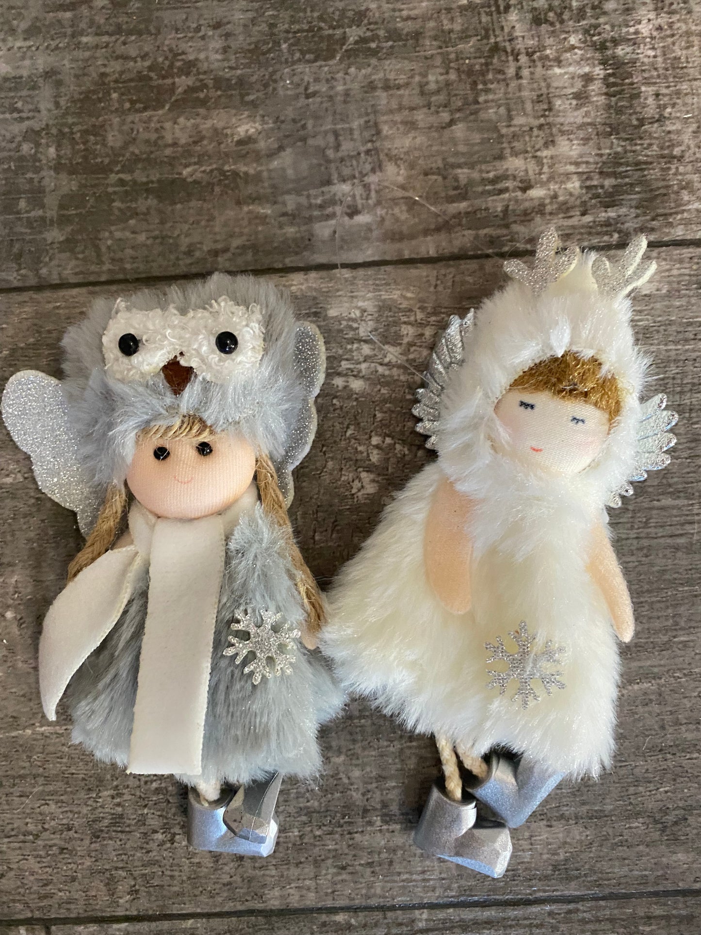 Plush Angel Ornaments, 2 Assorted