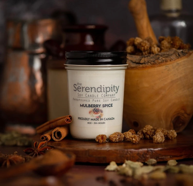 Mulberry Spice, 8 Ounce Soy Candle