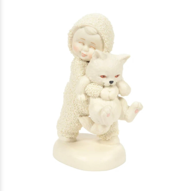 Snowbabies Figurine  Kitten Hug