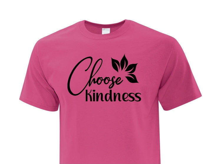 Choose Kindness Pink T Shirt Adult Shirt