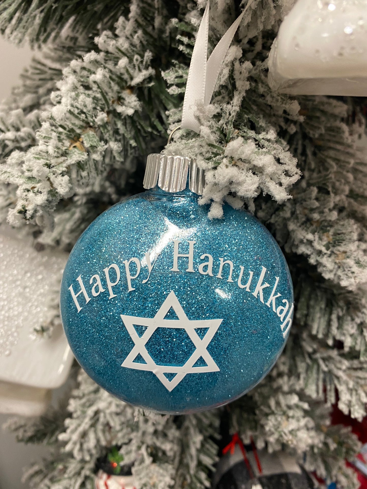 Happy Hanukkah Ornament, Two Assorted