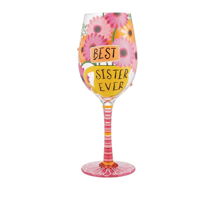 Wine Glass Best Sister Ever
