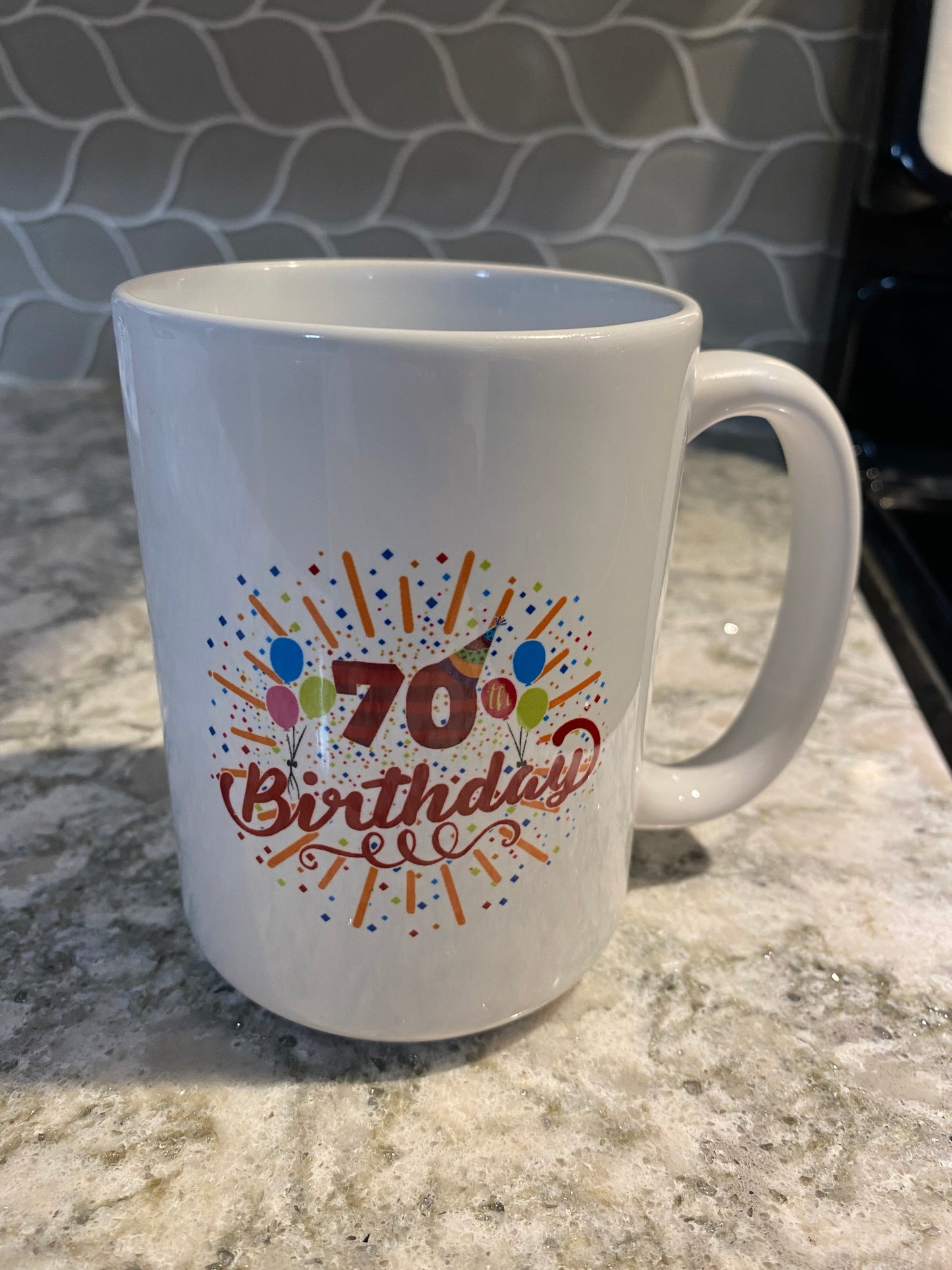 Milestone Birthday Mugs, Large 18 Ounces