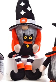 Plush Halloween Gnome Shelf Sitter