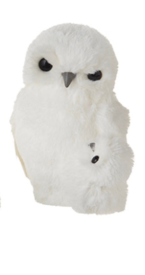 White Owl with Baby Ornament