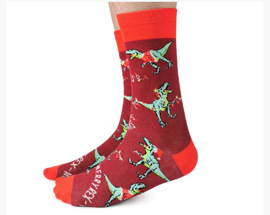 Merry Rex-Mas Socks