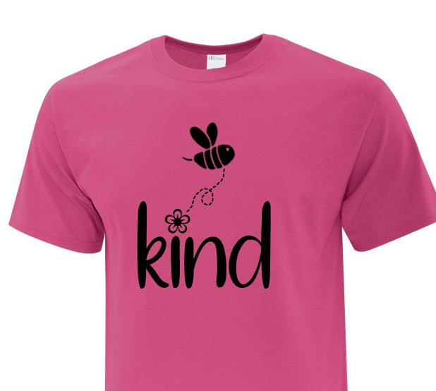 New Be Kind Pink T Shirt - Adult