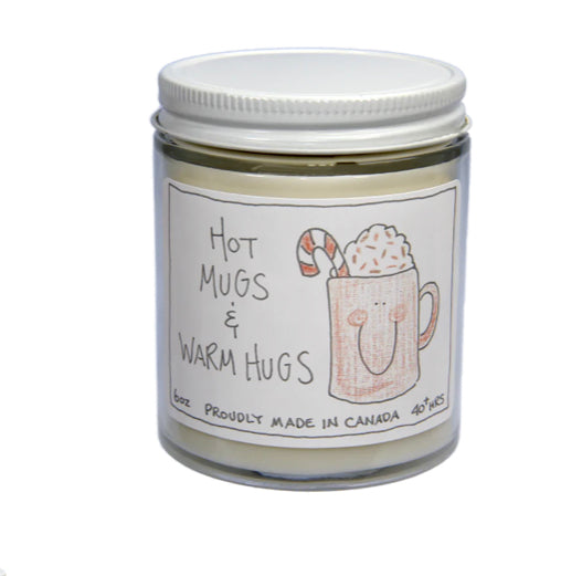 Hot Mugs and Warm Hugs, 6 ounce soy candle