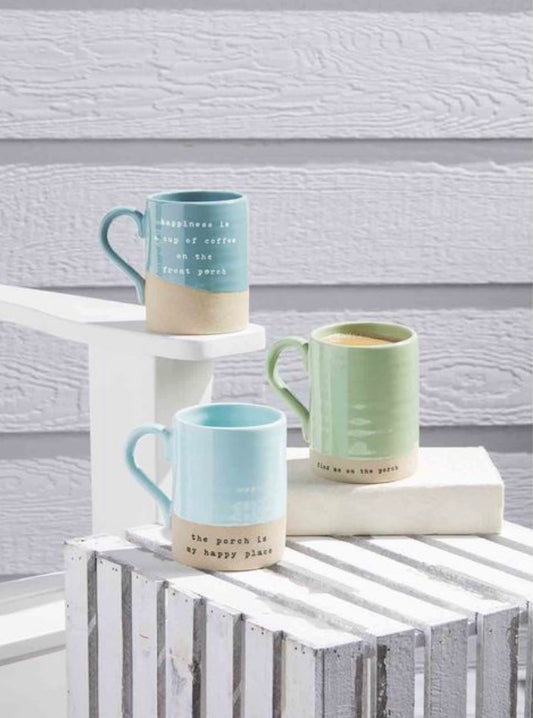 Porch Mug Collection, 3 Variants