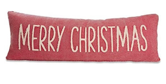 Merry Christmas Canvas Pillow