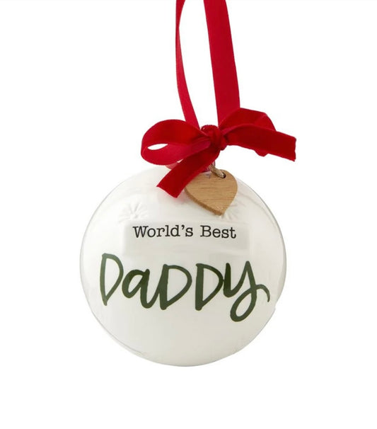 World’s Best Daddy Ornament