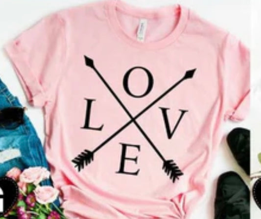 Pink Love T Shirt