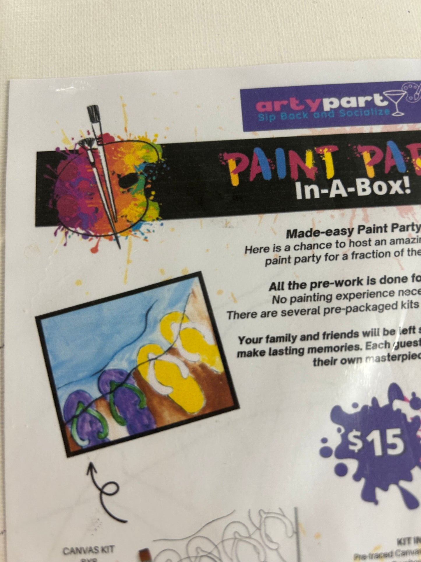 Paint Kit in a Box, Assorted Designs, by Arty Party