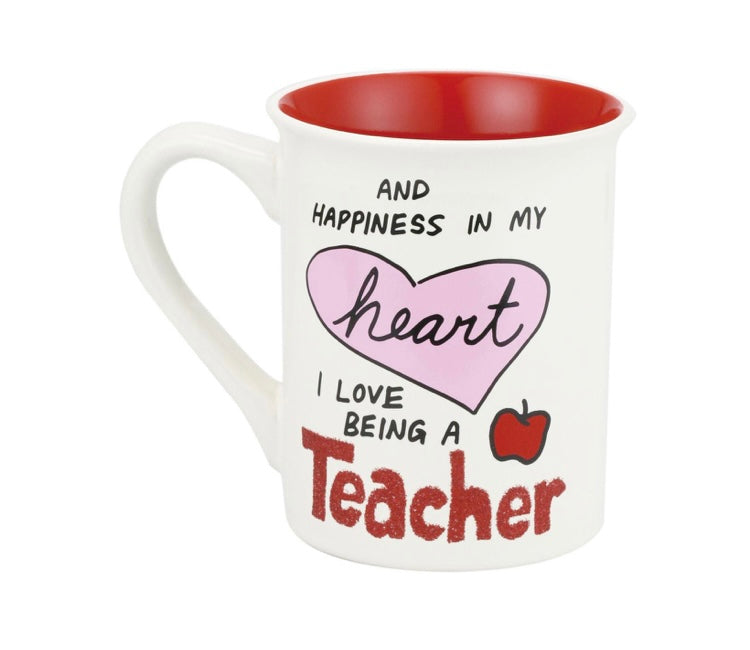 Teacher Mug with Glitter