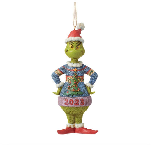 Dated Grinch Ornament 2023