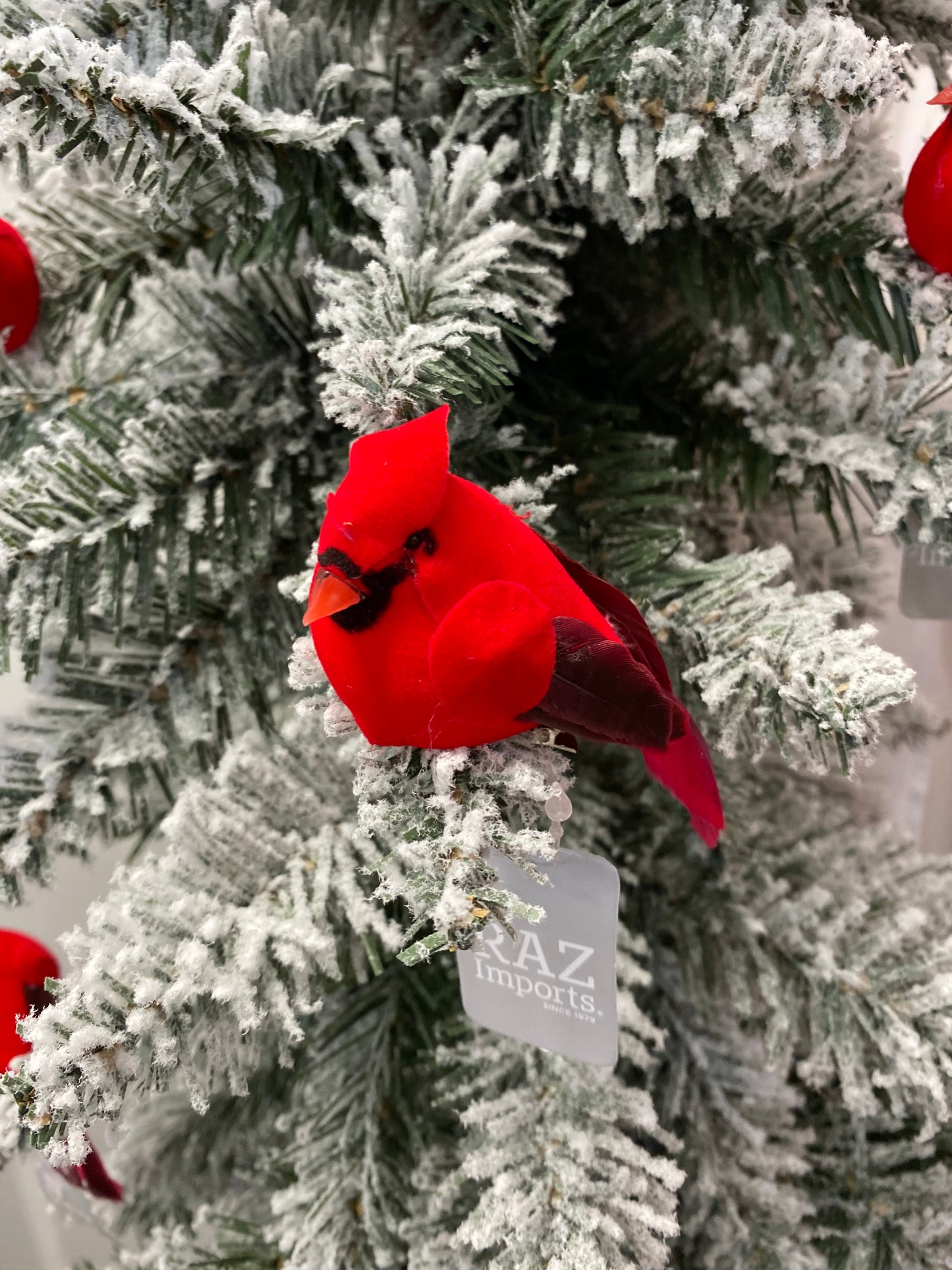 Clip on Cardinal Ornament, 2 Sizes Available