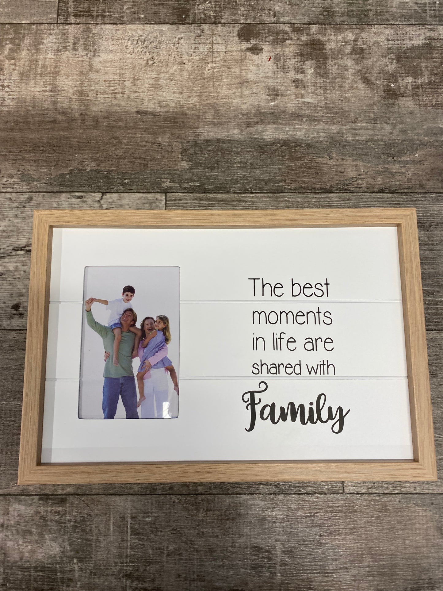 4 x 6 Picture Frame with Family Sentiment