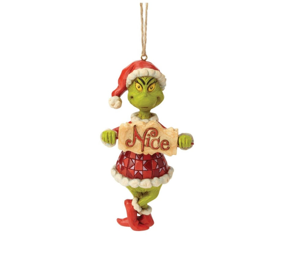 Grinch Naughty Nice Ornament