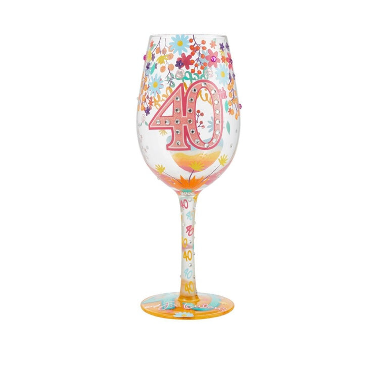 Lolita Wine Glass, 40th Birthday