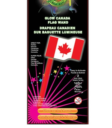 Glow Canada Flag Wand