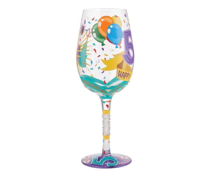 Wine Glass, Happy 50th Birthday