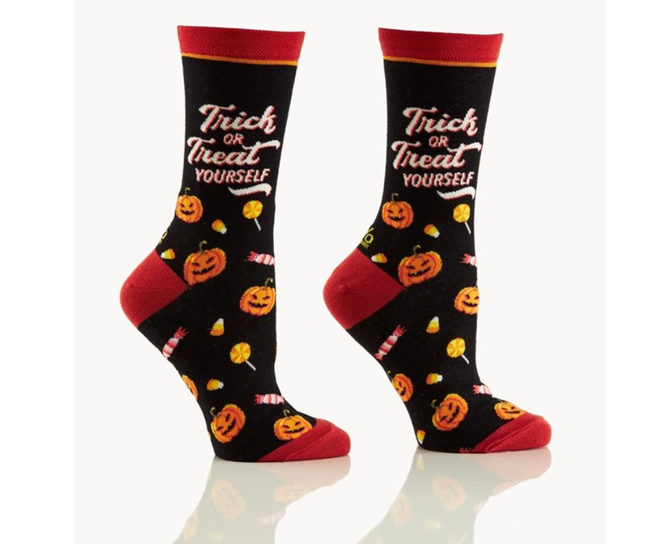 Trick or Treat Yourself Socks, Womens