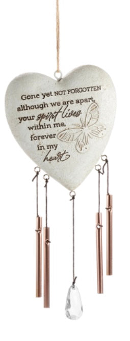 Heart Sentiment Wind Chimes -2 Assorted