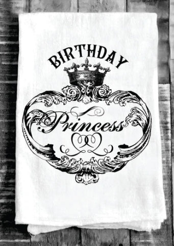 Birthday Princess Tea Towel