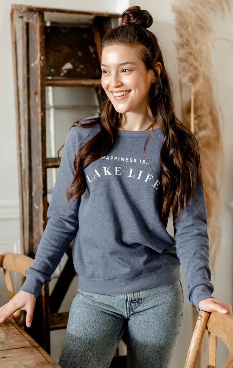 Women's Lake Life Sweatshirts, Bamboo Organic Cotton