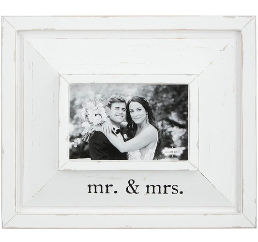 Mr. & Mrs. Picture Frame by Mud Pie