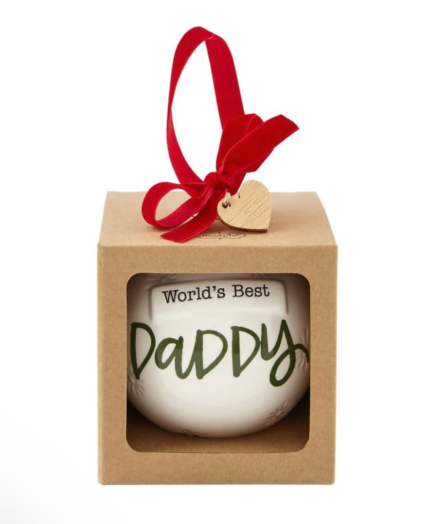 World’s Best Daddy Ornament