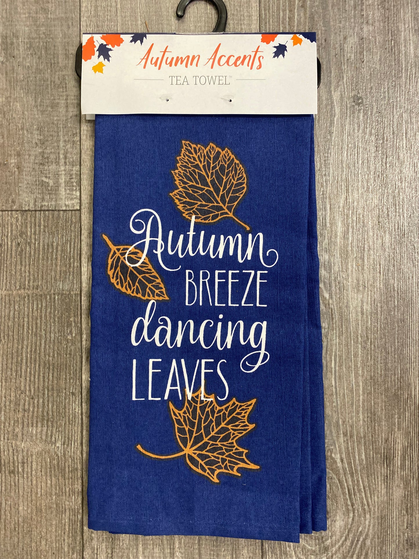 Autumn Accent Cotton Tea  Towels, 4 Assorted