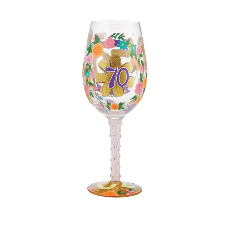 Wine Glass, Happy 70th Birthday