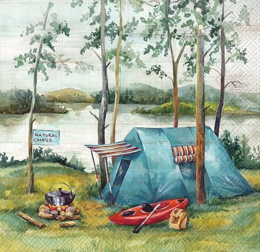 Paper Napkins, Camping Theme