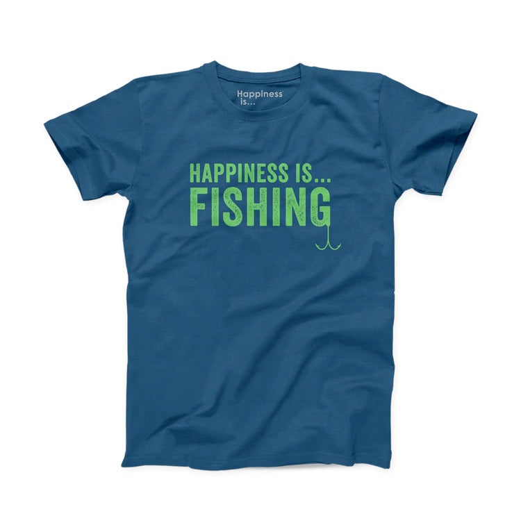Happiness Is Fishing, Mens TShirt