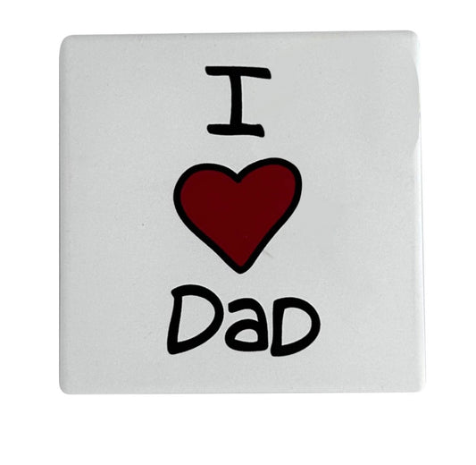 I Heart Dad Coaster