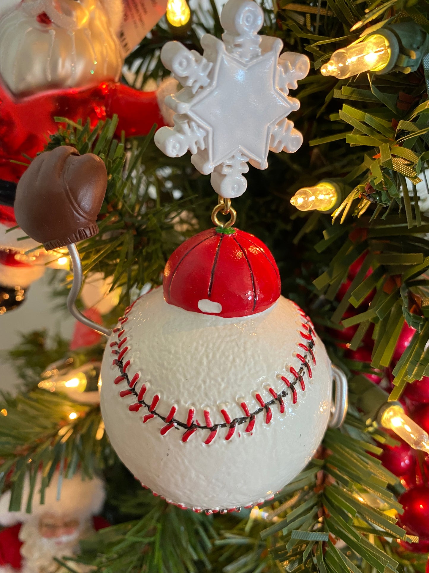 Baseball Ornament 5 inch