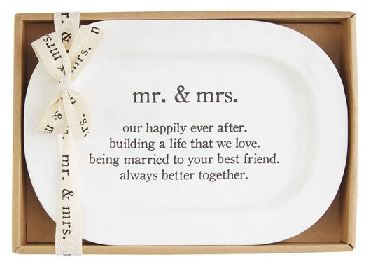 Mr.and Mrs. Serving Plate