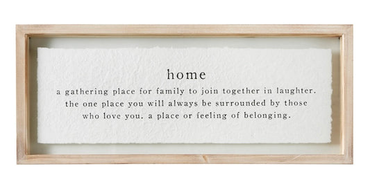 Home Definition Framed Wall Art